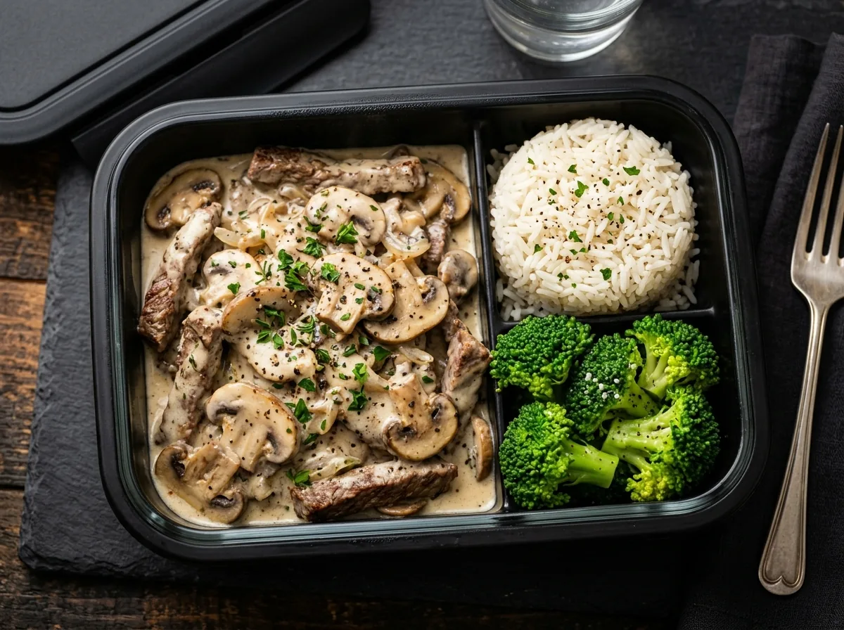Carne Mushroom in White Sauce