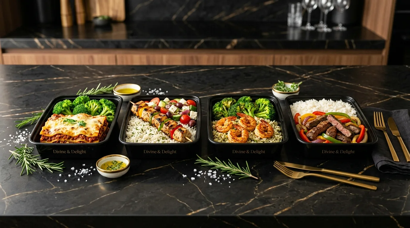 Gourmet Meal Prep — Chef-Prepared Fresh Savory Creations